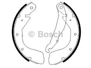 Bosch 0 986 487 263. Барабаннi колодки