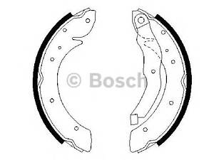 Bosch 0 986 487 327. Комплект гальмівних колодок