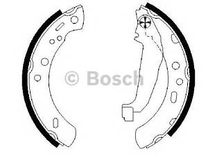 Bosch 0 986 487 604. Комплект гальмівних колодок