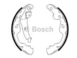 Bosch 0 986 487 665. Барабаннi колодки