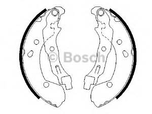 Bosch 0 986 487 668. Барабанные колодки