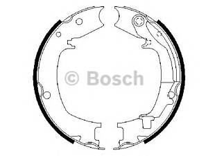 Bosch 0 986 487 711. Комплект гальмівних колодок стояночної гальмівної системи