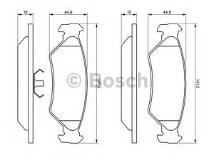 Bosch 0 986 492 020. Гальмівні колодки, дискові