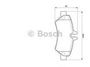 Bosch 0 986 494 123. Дисковi колодки заднi