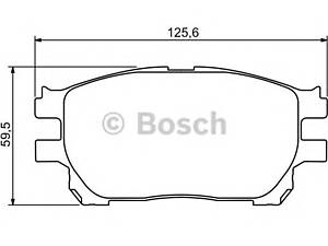 Bosch 0 986 494 212. Тормозные колодки