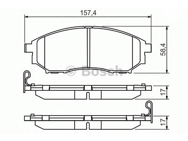 Bosch 0 986 494 295. Тормозные колодки