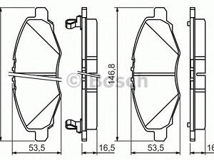 Bosch 0 986 494 326. Гальмівні колодки