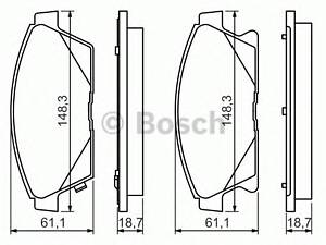 Bosch 0 986 494 434. Колодки гальмівні передні