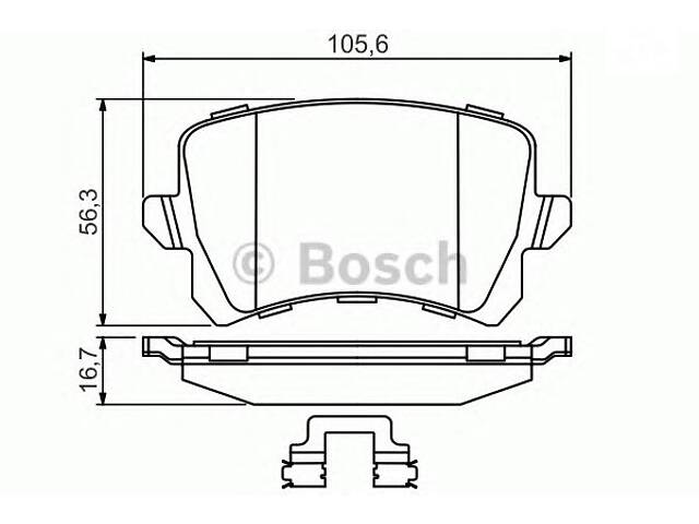 Bosch 0 986 494 626. Гальмівні колодки