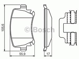 Bosch 0 986 494 649. Дискові колодки