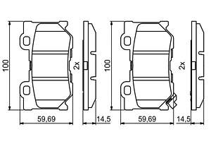 BOSCH 0 986 494 863 Колодки тормозные (задние) Infiniti FX/G/Q50 08-