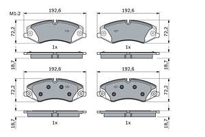 BOSCH 0 986 494 980 Колодки тормозные (передние) Land Rover Discovery IV/V/Range Rover III/IV 09-