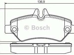 Bosch 0 986 495 100. Дисковi колодки заднi premium2