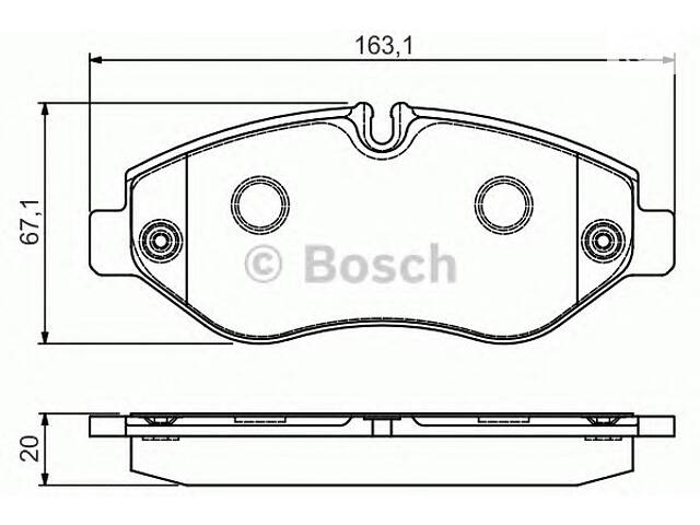 Bosch 0 986 495 113. Гальмівні колодки