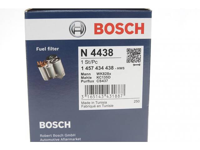 BOSCH 1 457 434 438 Фильтр топливный Toyota Land Cruiser/Corolla/Mazda 6 1.5D-4.2D 83- - Фото 6