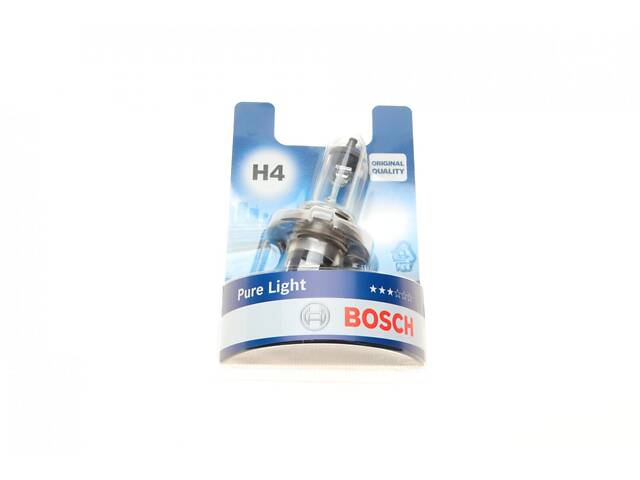 BOSCH 1 987 301 001 Автолампа H4 12V 60/55W P43t Pure Light BL