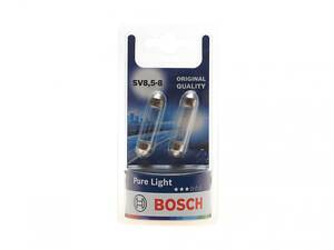 BOSCH 1 987 301 014 Автолампа C10W 12V 10W SV8.5-8 Pure Light (blister/К-кт 2 шт.)