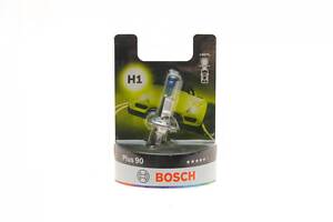 BOSCH 1 987 301 076 Автолампа H1 12V 55W P14.5s Plus 90 (BL)