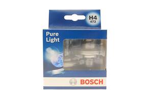 BOSCH 1 987 301 405 Автолампа H4 12V 60/55W P43t Pure Light (к-кт 2 шт,)