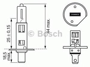 Bosch 1 987 302 015. Лампа h1 xenonblue w-v