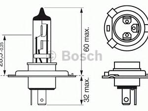 Bosch 1 987 302 045. Лампа h4 xenonblue w-v