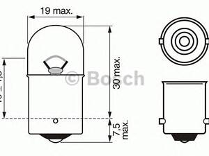 Bosch 1 987 302 204. Лампа r5w 12v w-v