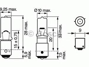 Bosch 1 987 302 232. Лампа накаливания, фонарь сигнала тормож./ задний габ. огонь