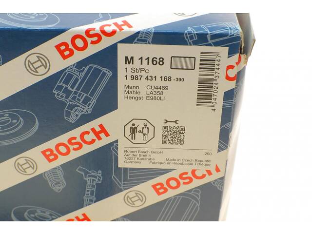 BOSCH 1 987 431 168 Салонный фильтр MB Atego/Axor 98- - Фото 5