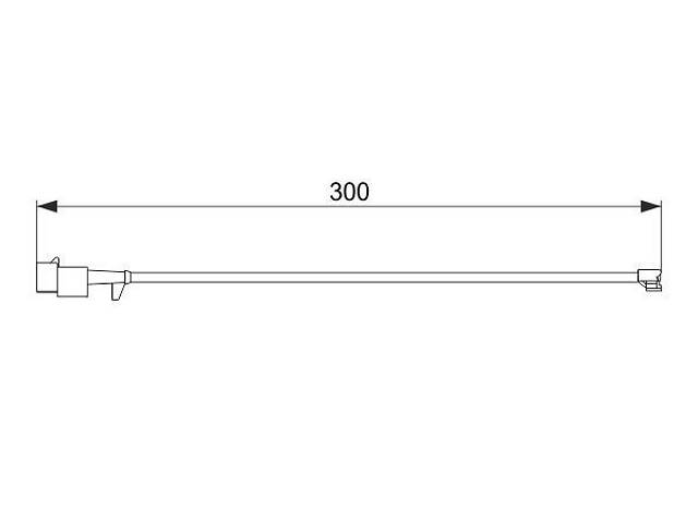 BOSCH 1 987 474 576 Датчик износа тормозных колодок (задних) Iveco Daily III/IV 99-11 (L=300mm)