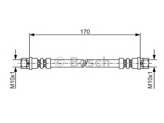 Bosch 1 987 476 010. Тормозной шланг