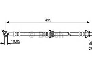 Bosch 1987476399. Шланг тормозов. задний прав