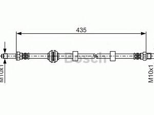 Bosch 1 987 476 415. Шланг тормозной