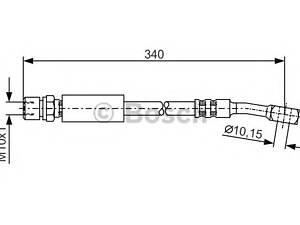 Bosch 1 987 476 691. Шланг тормозов. передний