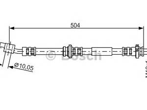 Bosch 1 987 476 995. Тормозной шланг