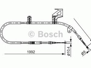 Bosch 1 987 477 242. Трос гальмiвний правий