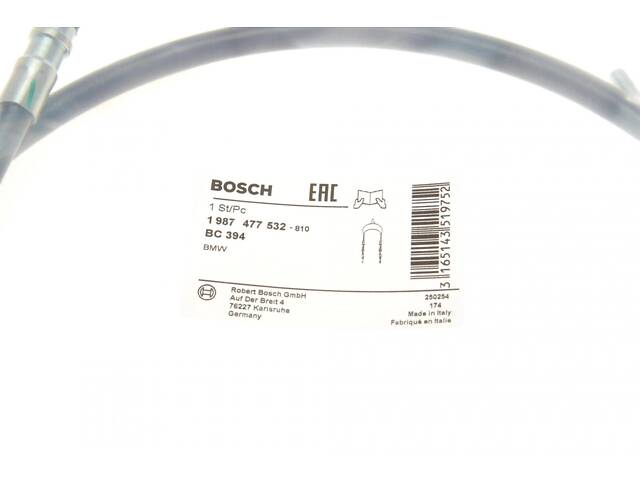 BOSCH 1 987 477 532 Трос ручника (L) BMW 3 (E46) 98- (1693/1140 мм) - Фото 2