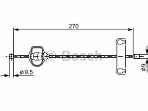 Bosch 1 987 477 631. Трос, паркувальна гальмівна система