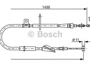 Bosch 1 987 477 772. Трос, паркувальна гальмівна система