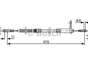 Bosch 1 987 477 900. Трос гальмiвний правий