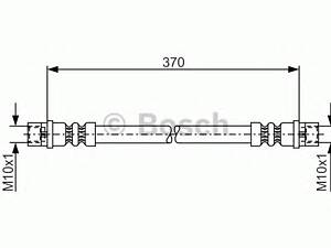 Bosch 1 987 481 003. Шланг гальм. заднiй внутр.