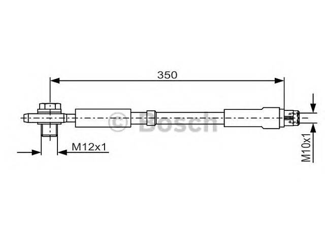 Bosch 1 987 481 091. Тормозной шланг