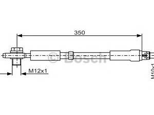 Bosch 1987481091. Шланг тормозов. задний
