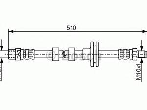 Bosch 1 987 481 157. Шланг гальм. передній