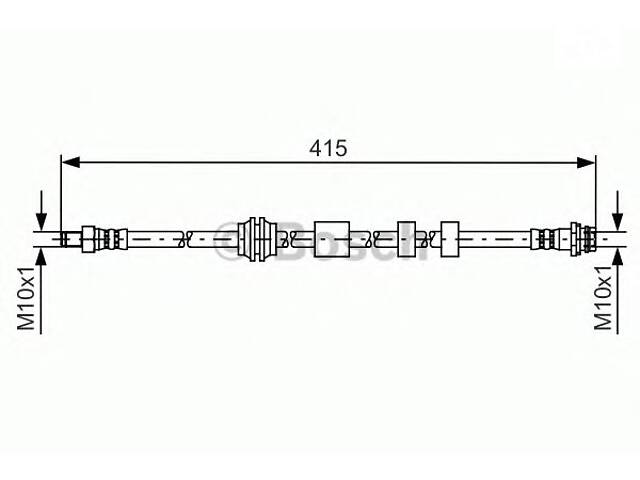 Bosch 1 987 481 425. Шланг тормозов. передний