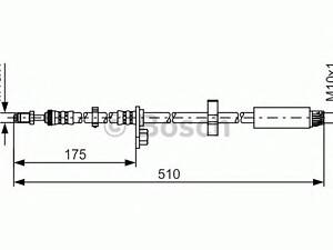 Bosch 1 987 481 453. Шланг гальм. передній