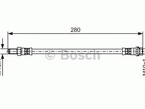 Bosch 1 987 481 488. Шланг гальм. задній зовн.