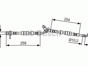 Bosch 1 987 481 597. Шланг тормозной