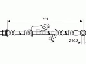 Bosch 1 987 481 635. Гальмівний шланг