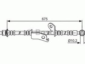 Bosch 1 987 481 657. Тормозной шланг