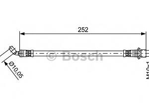 Bosch 1 987 481 662. Шланг тормозов. задний прав